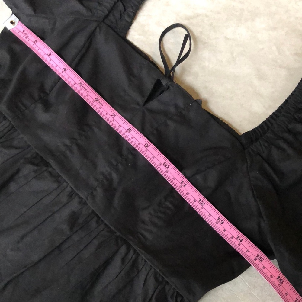 J Crew Women’s Squareneck Cotton Poplin Long Sleeves Top Black Size 2 - Picture 6 of 11